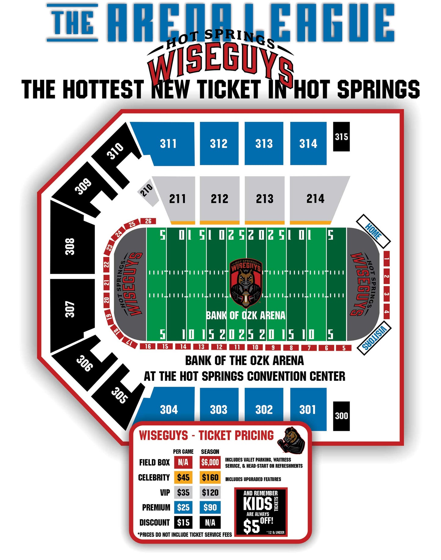 Hot Springs Tickets (Deposit)